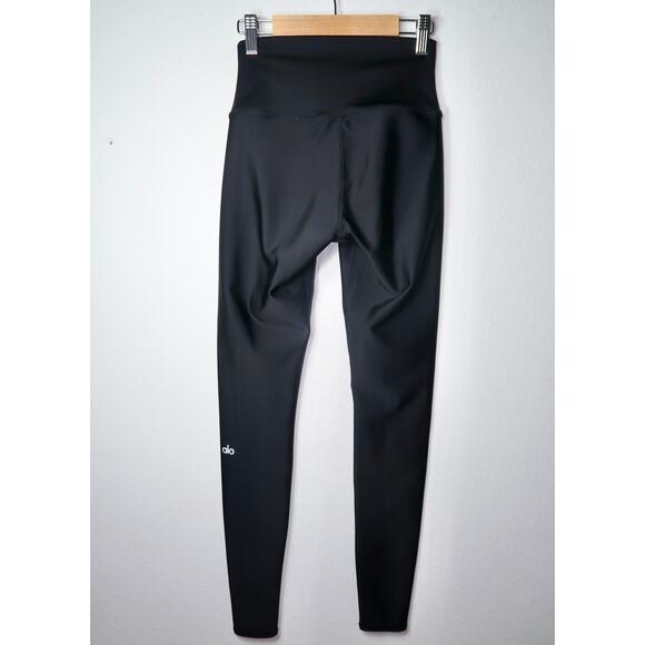 Alo High-Waist Airlift Legging XS Black Stubble Sheen Light Shine Full Length - Picture 6 of 7